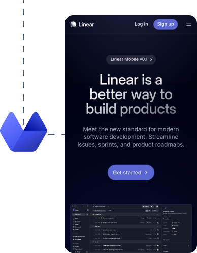 Urlbox rendering linear.app