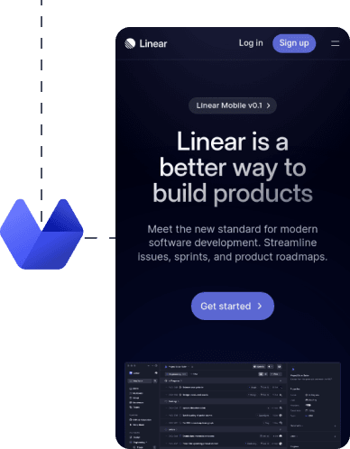 Urlbox rendering linear.app