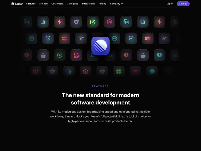Linear Website Screenshot