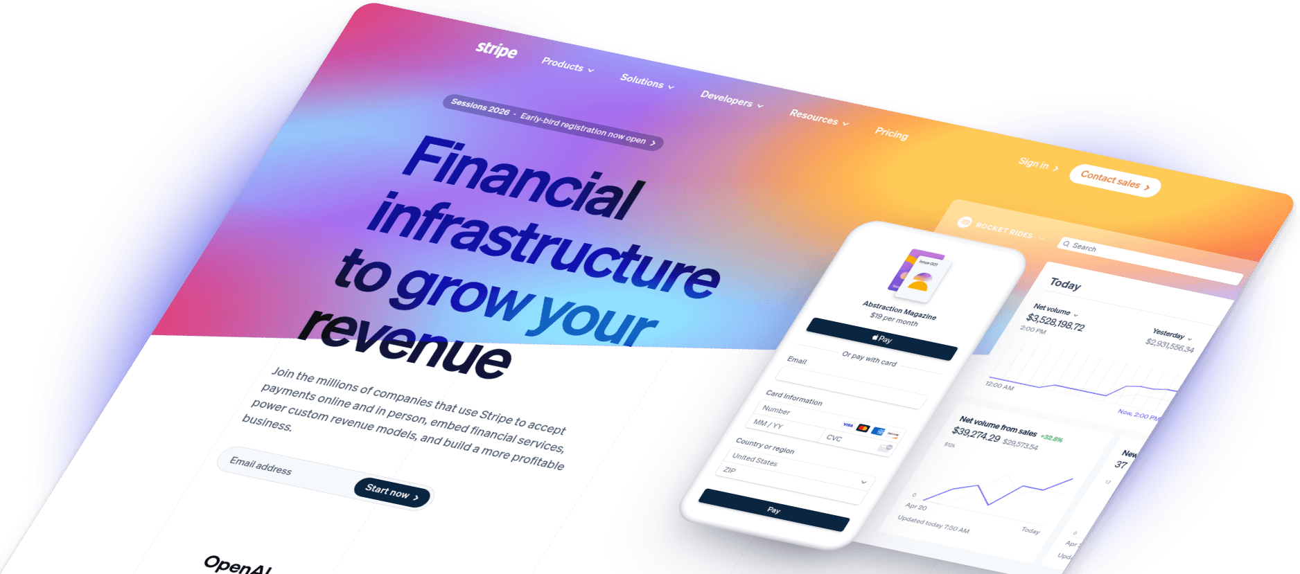 Stripe Website Screenshot