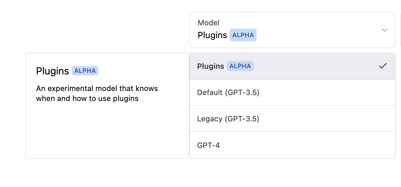 enable chatGPT plugin model