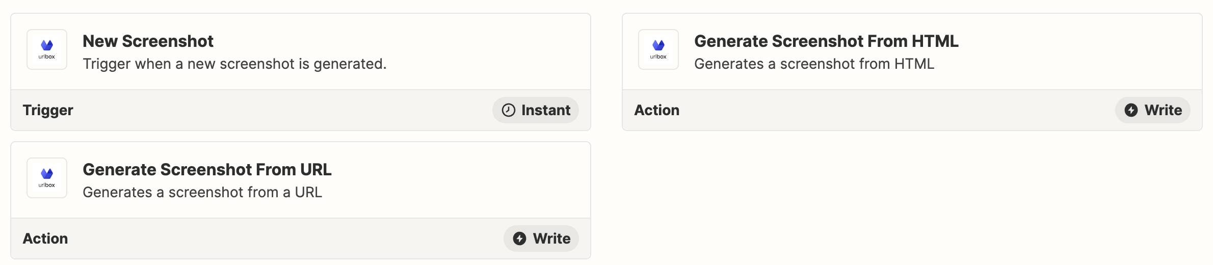 zapier triggers and actions