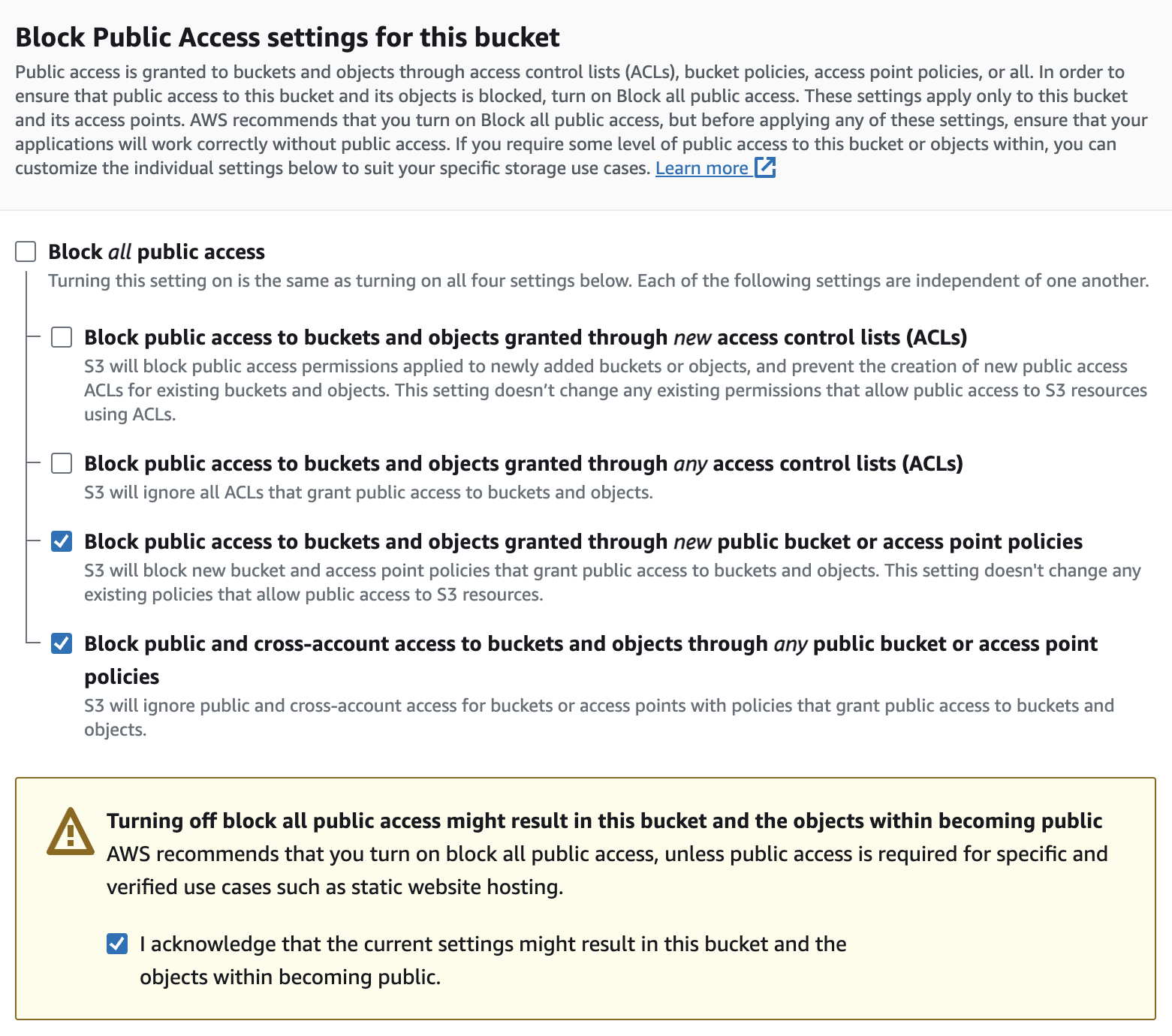 S3 Block Public Access